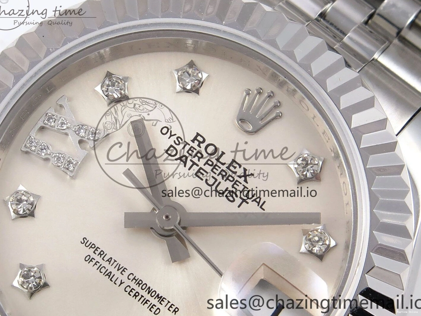 0115 DateJust 28MM 279174 SS GMF 1:1 Best Edition 904L Steel Silver Star Diamonds Dial on Jubilee Bracelet A Trendy 1140